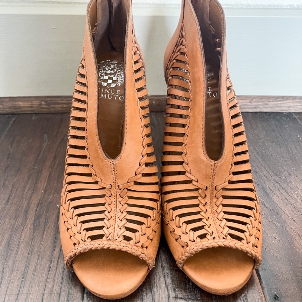 Vince Camuto Brown Cage Heel